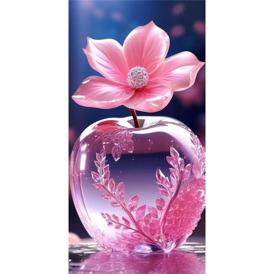 Kit Diamond Painting 5D Diamond Painting Une Rose,Diy Broderie Diamant Kit Complet,Peinture Stylo Diamond Painting