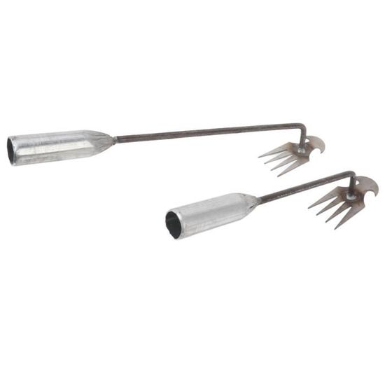 2 Pièce Désherbeur Manuel, Outil De Désherbage En Acier Inoxydable