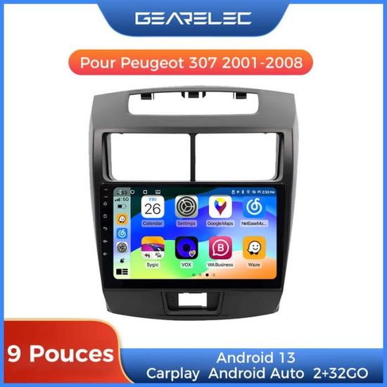Cadre Tableau De Bord 2DIN 9 Pouces Pour Ford Ranger/Pickup 2006-2011 - Compatible Autoradio Après-Market, Argent - 9