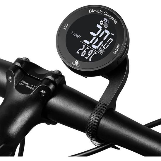 Compteur de vitesse sans fil pour vtt, odomètre, chronomètre, grand Compteur de vitesse sans fil pour vtt, odomètre, chronomètre, grand