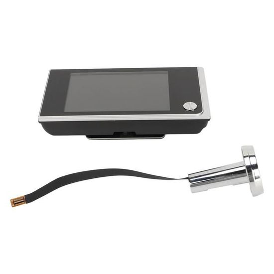 Judas Numérique Avec écran LCD – Sonnette Caméra 110°, Argenté, Marque Ixod