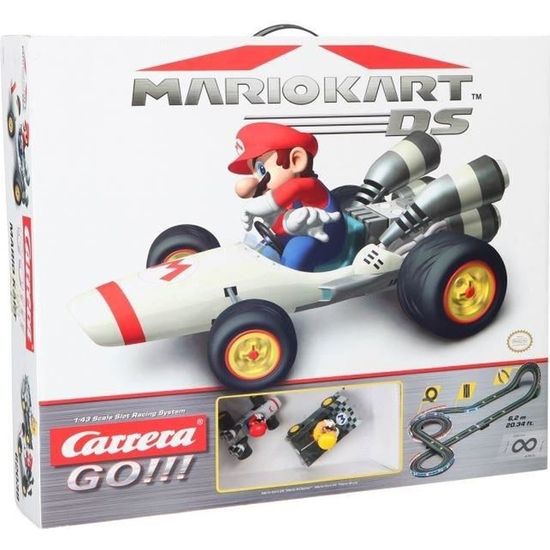 Circuit Mario Kart DS - CARRERA - Echelle 1/43 - Voitures Mario et