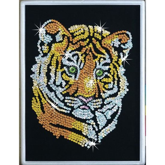 Janod kit créatif strass-paillettes trophée tigre