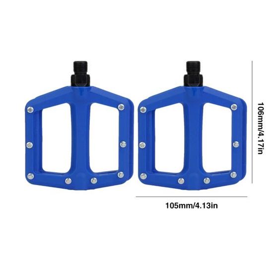 Paire De Pédales Plates Plateforme 9/16" Pour VTT, BMX, Vélo - Aluminium, 3 Roulements - Marque MZYRH