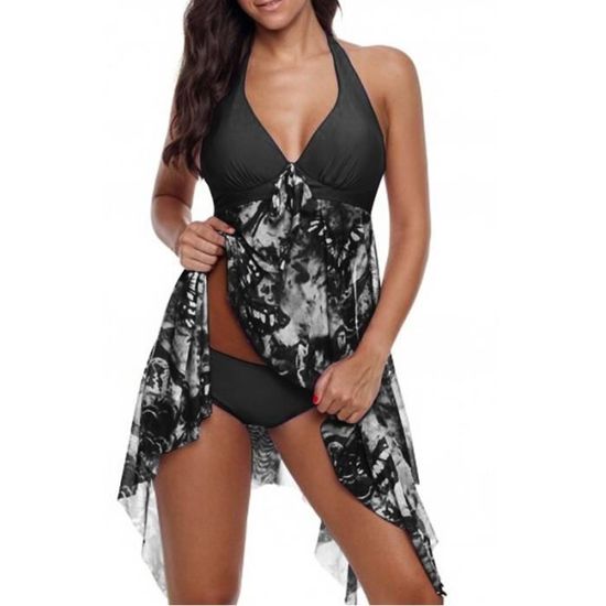 Robe De Plage Crochet Ajouré - Couverture Maillot De Bain, Col En V, Taille Élastique - Léger, Élégant, Voyage