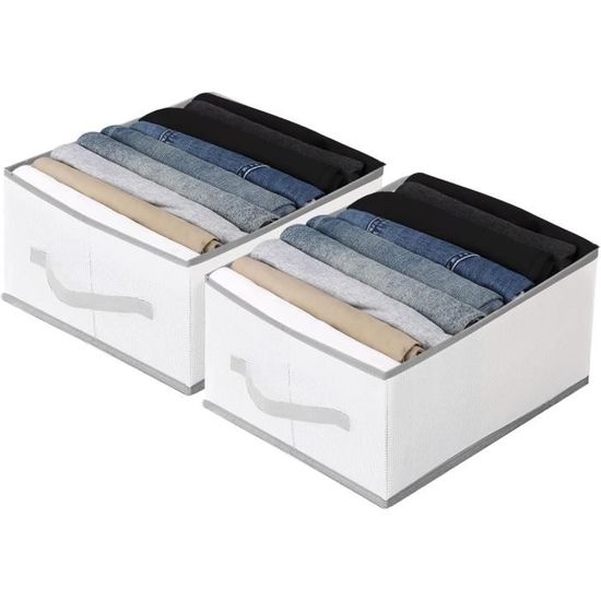 Set 6 Boîtes De Rangement Ajustables Gris Clair - Organiseur Tiroir Cuisine, Bureau, Salle De Bain