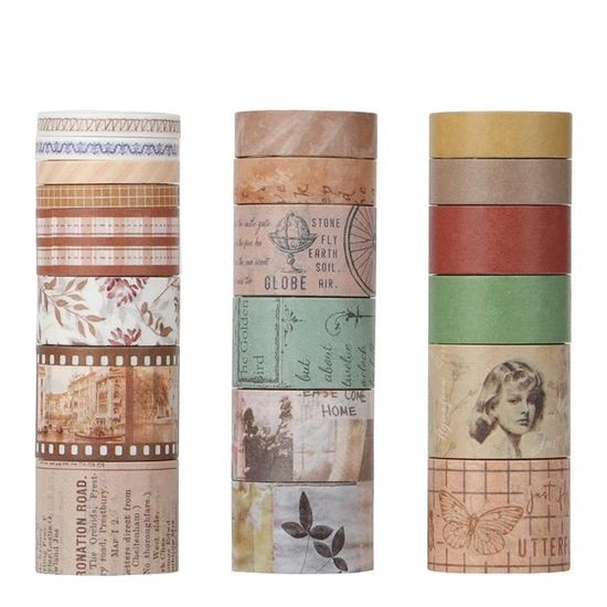 Plid® Goldband Lot 20 Rouleaux Ruban De Masquage Doré - Imperméable Anti-Fuite 30J UV - Pour Intérieur/Extérieur - Peinture Pro