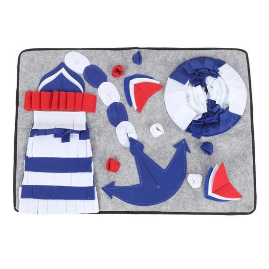 Tapis à Renifler Pour Chiens SUPERWSLING – Jouet Intelligent Antidérapant, 60x60cm, Stimulation Mentale - 8