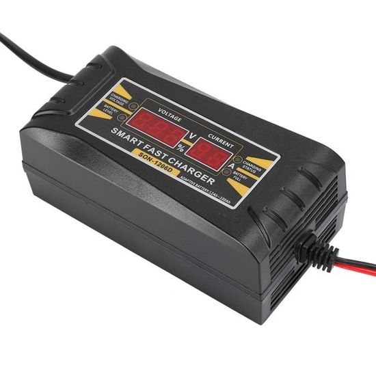 Chargeur De Batterie 12V 1.2A Intelligent - Entretien Automatique Pour Voiture, Moto, Bateau - Désulfateur