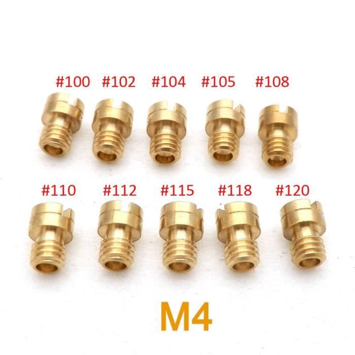 Carburateur de moto, 10 pièces, Jets principaux, pilote lent, pour PWK