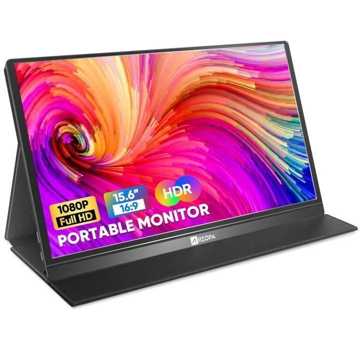 ARZOPA Z1 GAMUT - Ecran Gaming Portable 15.6- FHD - 1080P - HDMI - Noir