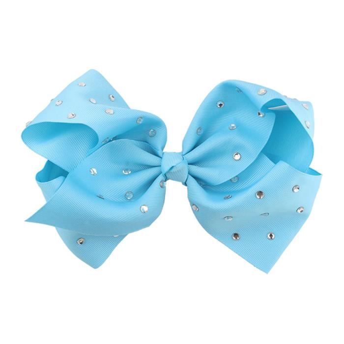 anPince Cheveux Strass Fille Couleur Bonbon Cheveux_7 bleu clair