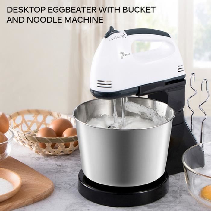 Mélangeur à main électrique à main bol gâteau pâte crochet fouet batteur 1.7L UK