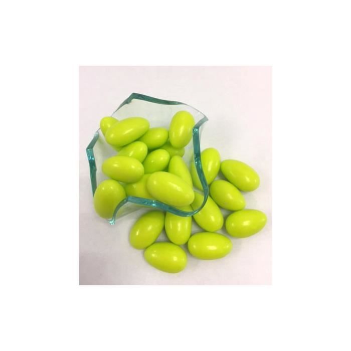 Dragées amandes de fête vert anis