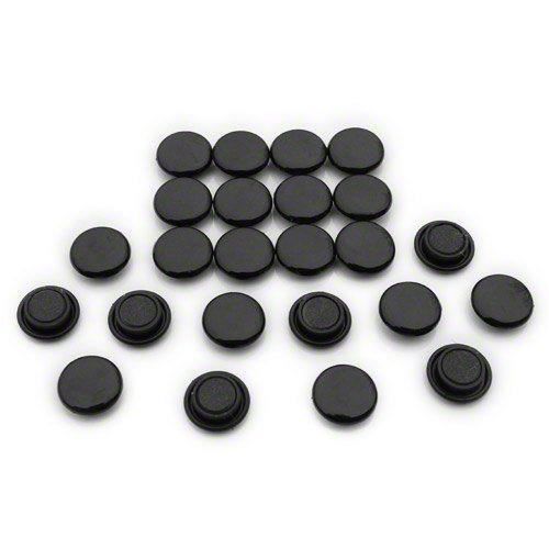 Magnet Expert Lot de 24 petits aimants pour tableaux et réfrigérateurs Noir 20 x 7,5 mm
