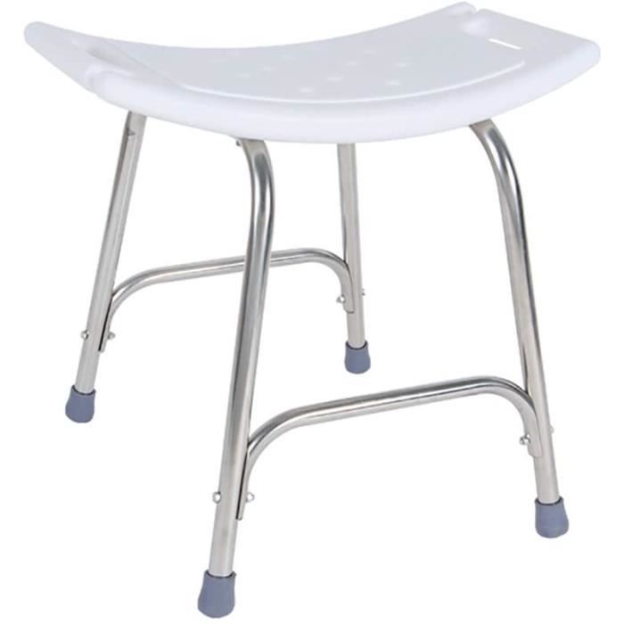 Tabourets de douche et de bain WJSXJJ Chaise de Bain Anti-dérapant Banc Tabouret de Baignoire siège avec Bras Blanc Chai 698842