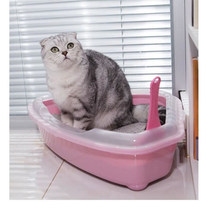 Maison de Toilette,Bac à litière en plastique pour chat,Cuvette de toilette,Triangle d'entraînement pour chat Extra Large - Type 3