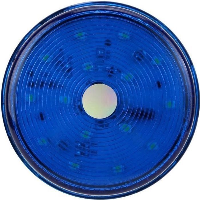 Drfeify lumières LED 12V LED clignotant gyrophare stroboscopique LED voyant d'avertissement lampe d'urgence de sécurité (bleu)