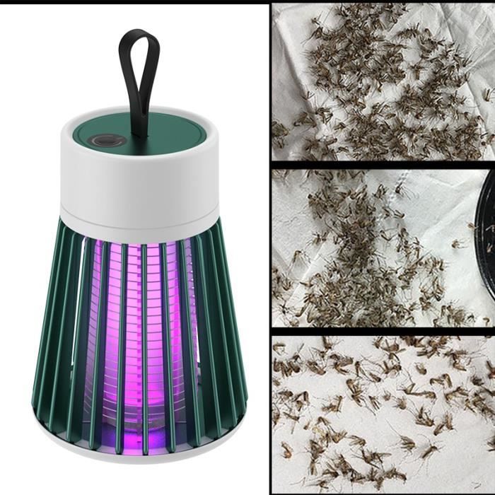 Lampe anti-moustiques, choc électrique, USB, piège à mouches, Zapper, tueur d'insectes, répulsif, pour chambre à coucher, extérieur,