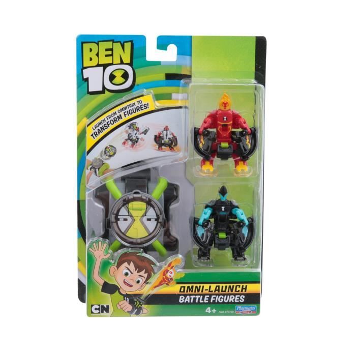 Ben 10 Omni lancement Figurines de bataille – Heatblast et XLR8