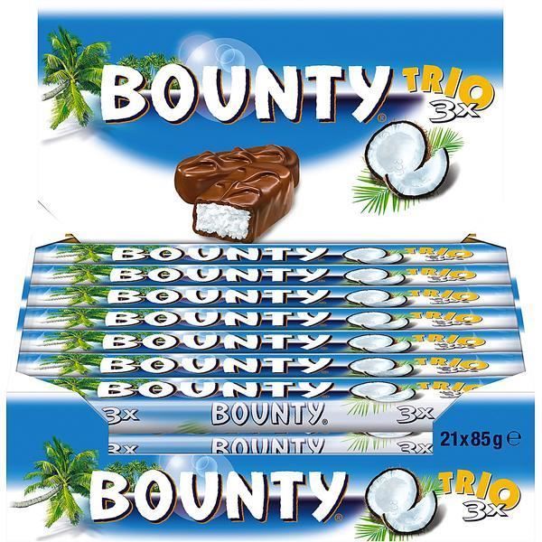 Mars Bounty Trio Coconut Barres 21 x 85g