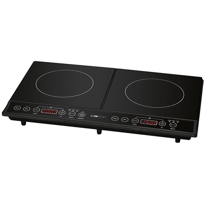 Plaque chauffante double à induction DKI 3609 Clatronic - Noir