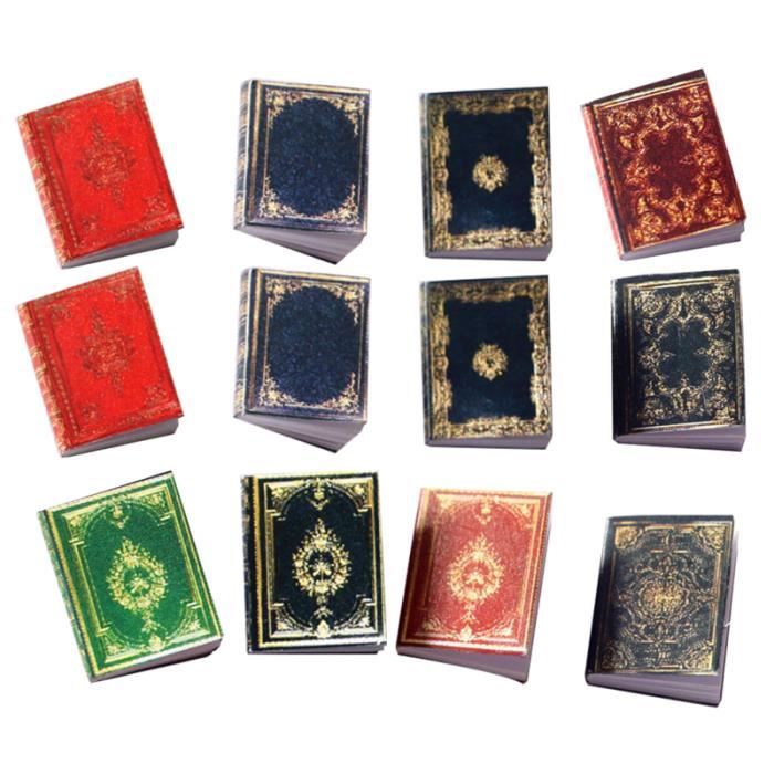 12 pcs mini ornement livres de bricolage artisanat accessoire Accessoire balancoire - portique jeux de recre - jeux d'exterieur