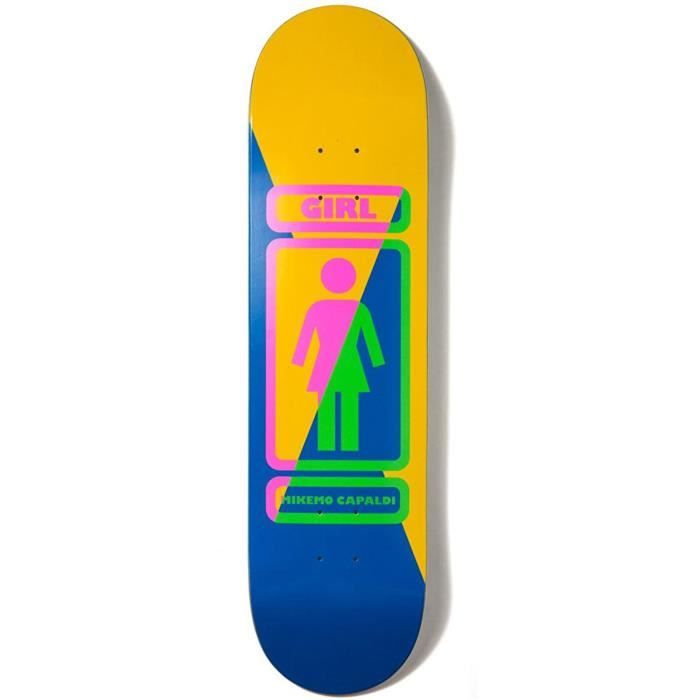 Deck de Skateboard Girl Mike Mo 93 Til - 8.1 Inch Jaune Bleu