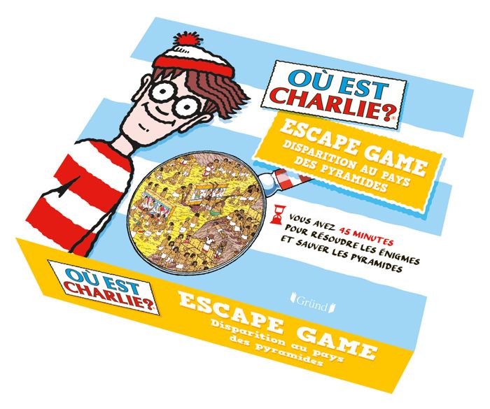 Où est Charlie ? Escape box - Disparition au pays des pyramides - Escape game enfant de 2 à 5 joueurs