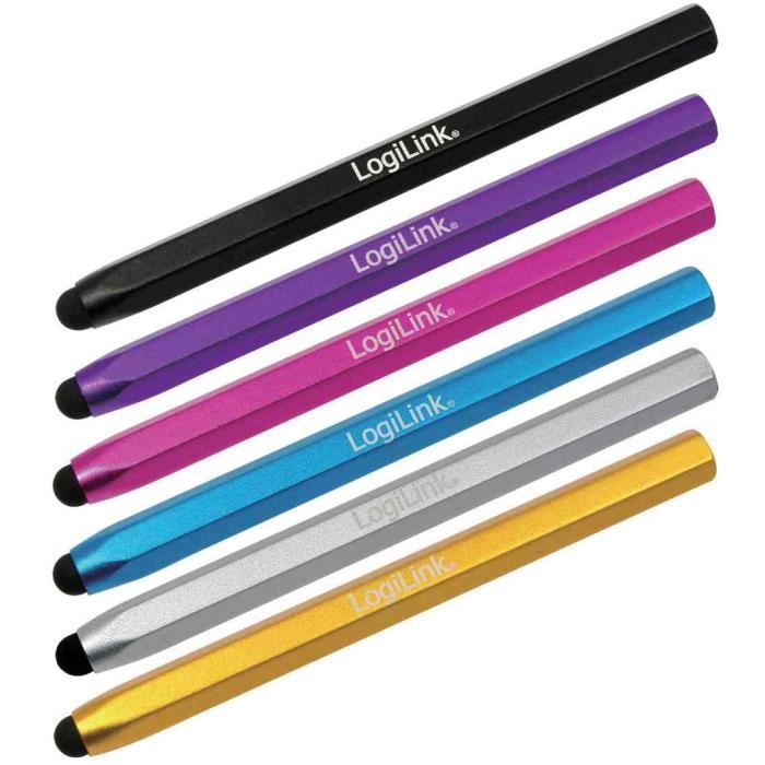 Logilink AA0010 Stylet pour iPad 1/2/iPhone/iPod Noir - 4260113576038