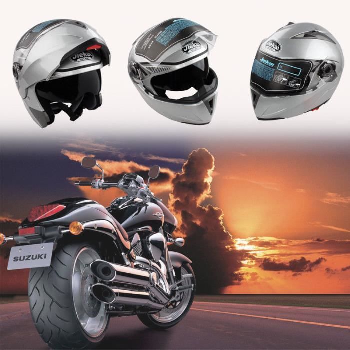 Casque de moto Doublure Argent 59-60cm --HEN