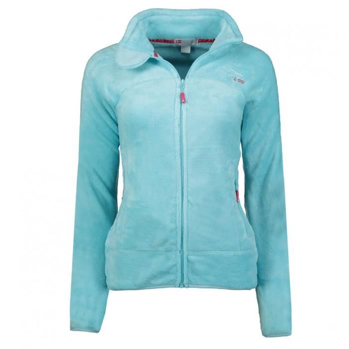 Veste Geographical Norway modele polaire upaline fille - Bleu Ciel