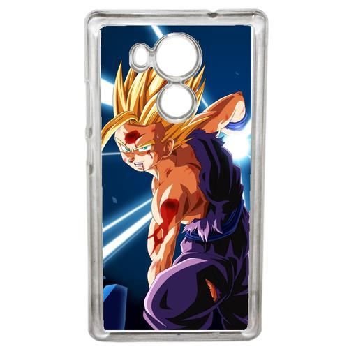 Coque smartphone - DRAGON BALL Z GOHAN KAMEHAMEHA - compatible avec Huawei Mate 8 - Plastique - bord Transparent