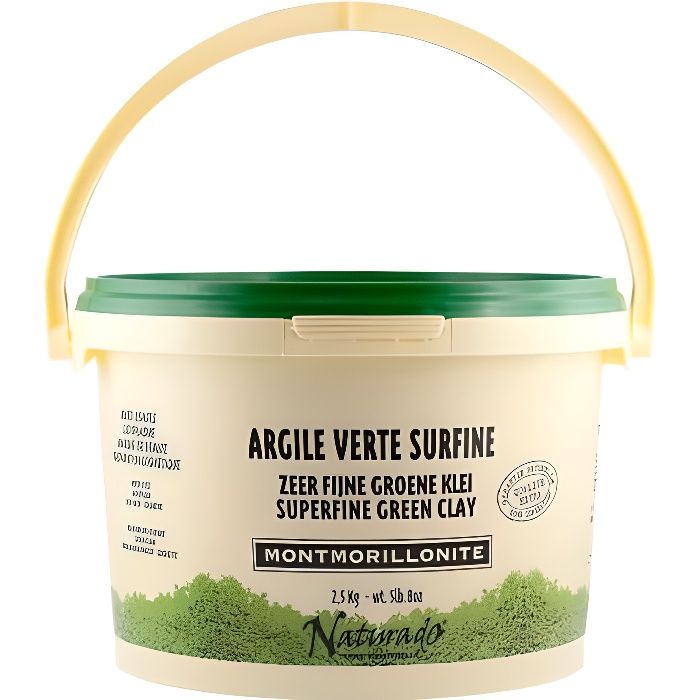 Naturado argile verte surfine usages multiples 2,5kg