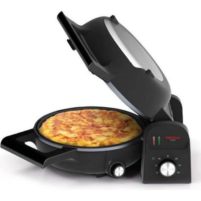 PRINCESS 118000 Four à pizza Tortilla Chef - Noir