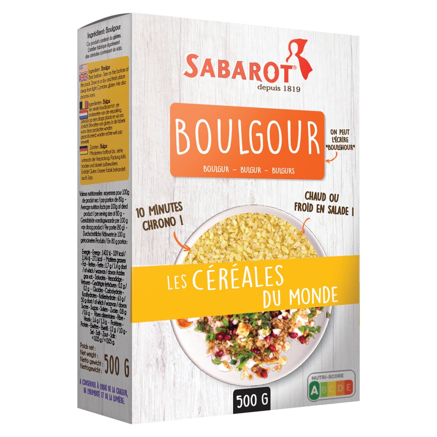 Boulgour paquet de 500g Sabarot
