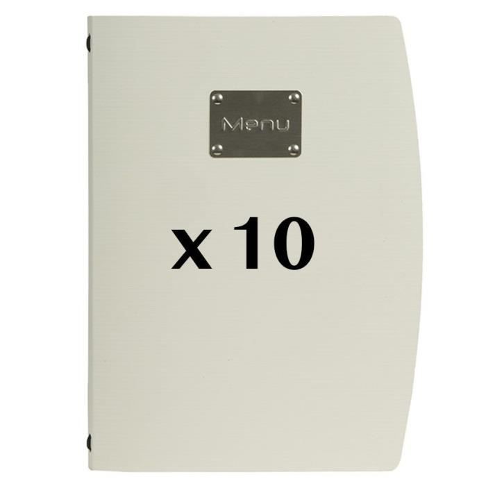 10 Protège-menus Rio Blanc 18 PVC