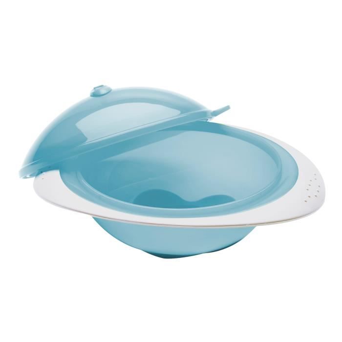 THERMOBABY Bol micro ondes - Bleu myosotis