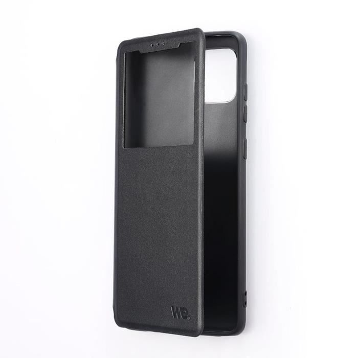 WE Etui de protection pour smartphone Samsung Galaxy A52. Résistant aux chocs et chûtes. Accès caméra et multi-position - noir Noir