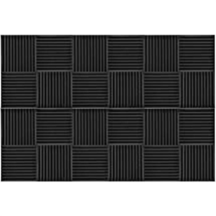 Panneaux Isolation Acoustique - Mousse Caoutchouc - 100x50x1 Cm - Autocollant - Pour Studio, Bureau - 8