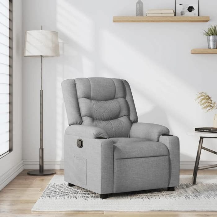 vidaXL Fauteuil Inclinable Chaise avec Repose-pieds Siège avec Dossier et Accoudoirs Meuble de Salle de Séjour Moderne 374127