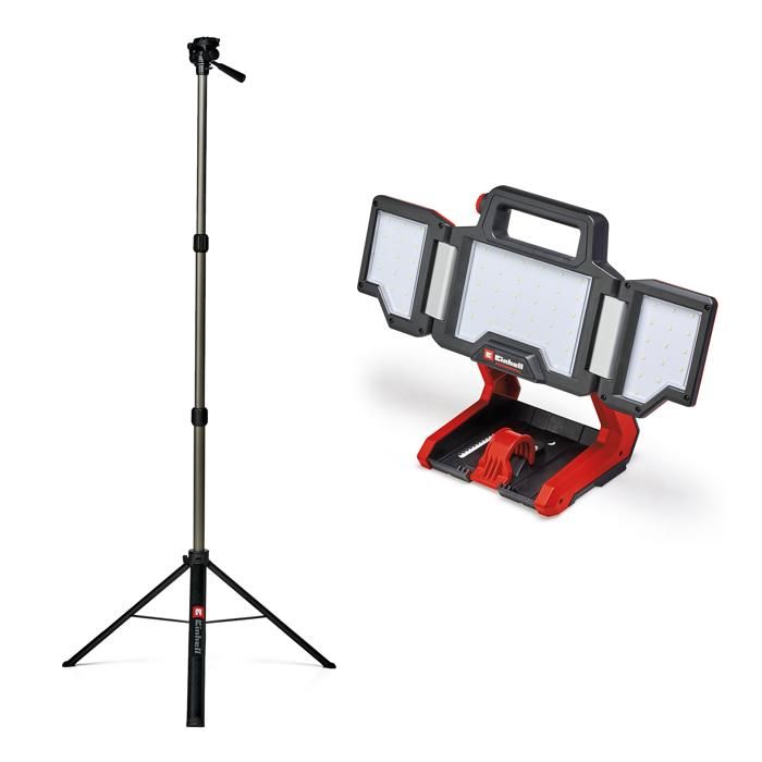 Einhell Projecteur de chantier sans fil TP CL 183000 Li Set Solo Power X Change 18V avec trépied Livré sans Batterie ni
