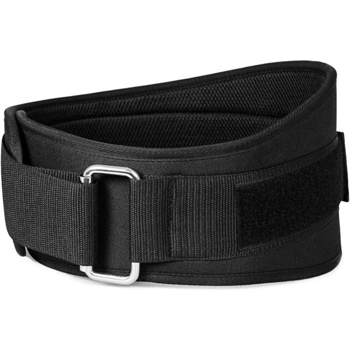 Ceinture dhaltérophilie - PZCC - 1125 x 65 cm - Noir - Boucle autobloquante - Mixte