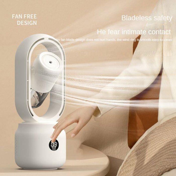 Ventilateur Portable avec Affichage LED Refroidisseur dAir Humidifi Ventilateur Silencieux pour Bureau YYV - Yyv