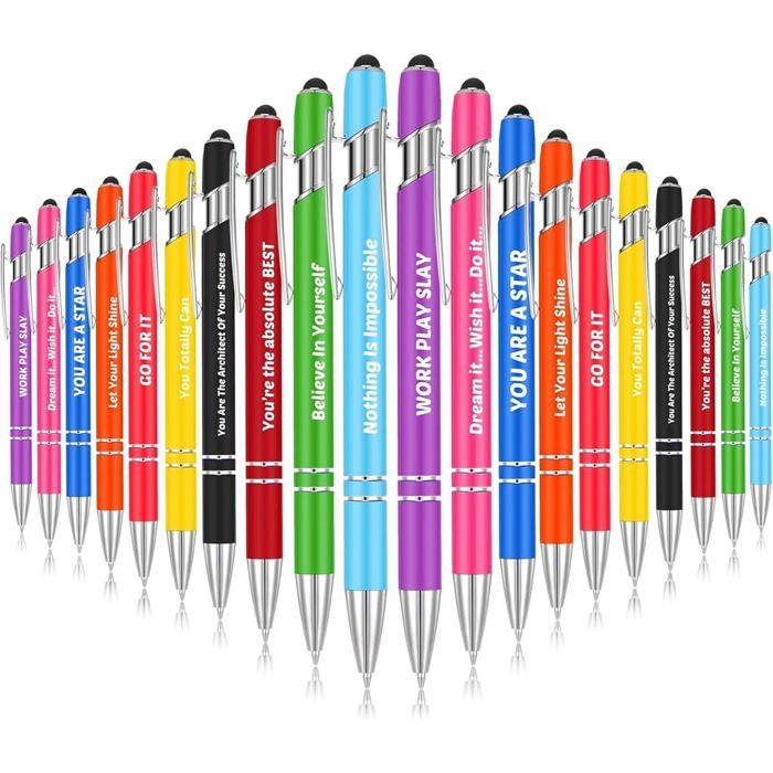 Coffret Cadeau Remerciement BUCOMTU - 12 Stylos En Bois, Porte-clés, étiquettes Et Sachets Organza, Idéal Pour Collègues, équipes, Petits Présents - 6