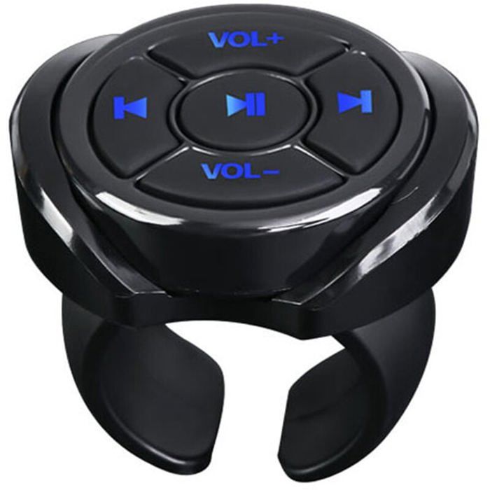 Bluetooth Sans Fil Bouton MultiméDia TéLéCommande Voiture VéLo Volant Musique à Distance pour TéLéPhone Tablette ODIPIE