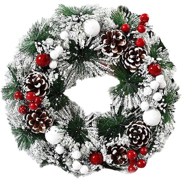 Couronne De Noël Lumineuse Avec 26 Lettres De L'Alphabet, Décoration De