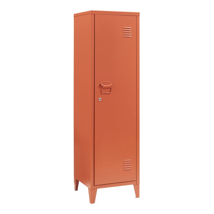 Armoire à casier Kurikka métallique vérouillable 137 x 38 x 38 cm rouge brique Armoire à casier Kurikka métallique vérouillable 137 x 38 x 38 cm rouge brique