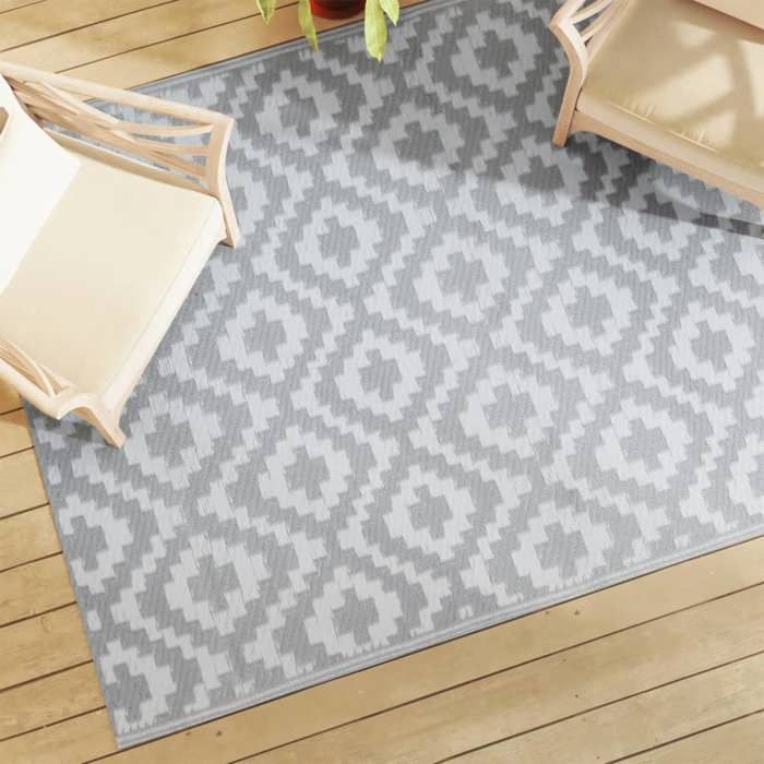 Tapis dextérieur vidaXL 160x230 cm Polypropylène Résistant aux UV Design réversible - vue 2