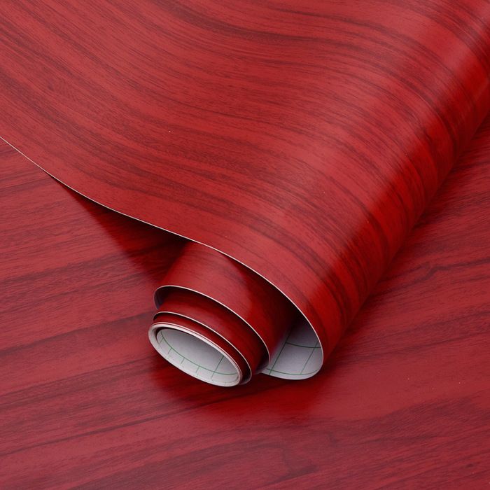 Papier Peint Bois Papier 60x500cm Adhésif pour Meuble Bois pour Porte Table Cuisine Chambre Bureau Papier Adhésif Décoratif D